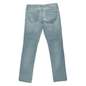 Converse One Star Womens 8 30x30 Jeans Gray Straight Leg Low Rise Stretch Y2K